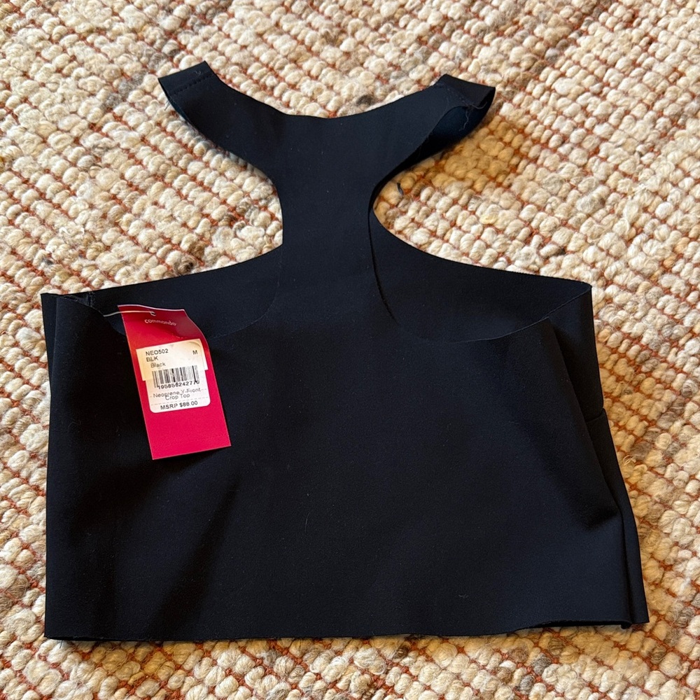 Commando Neoprene Y-Front Crop Top size M